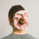 Phoebe gumka do włosów, pudrowy róż